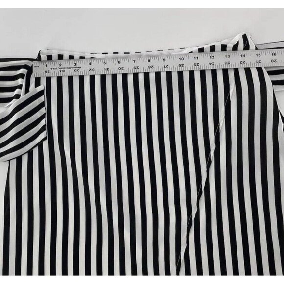 Who What Wear Women’s Striped Ruffle Tie Front Chiffon Midi‎ Skirt Size 8 - Picture 13 of 13